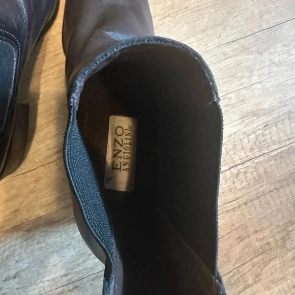 SUPER NICE! Enzo Angiolini‎ Black Pull On Boots Size 8 - Picture 5 of 9